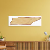 レリーフ、 浮き彫りテネシーの地図 キャンバスプリント (インサイチュ (リビング))