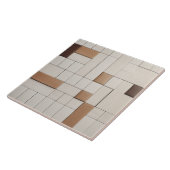 レリーフ、 浮き彫りフェイクウッドホワイトミニマリストホームデコール タイル (側面)