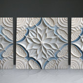 レリーフ、 浮き彫りフェイクフローラモロッコタイルホームデコールアクセント タイル