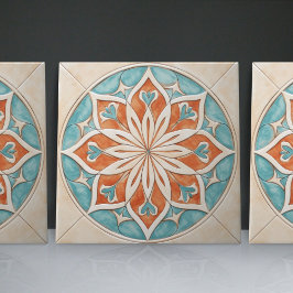 レリーフ、 浮き彫りフェイクフローラモロッコタイルホームデコールアクセント タイル