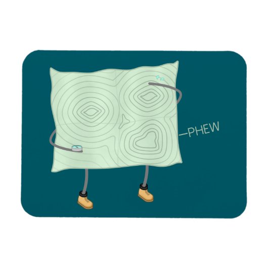 レリーフ、 浮き彫りマップ –  マグネット (横)