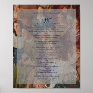 「レリーフ、 浮き彫り会宣言」絵画のSr.Document ポスター