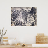 レリーフ、 浮き彫り列 ポスター (キッチン)