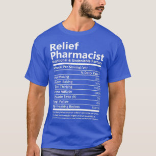 レリーフ、 浮き彫り薬剤師の栄養及び否定できない事実上 Tシャツ