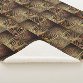 レリーフ、 浮き彫り（茶色のグラデーション円） シェルパブランケット