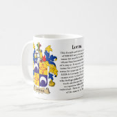 レルマ、起源、意味および頂上 コーヒーマグカップ (正面左)