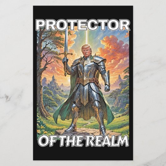 レルムの保護者 – トランプ大統領 チラシ (正面)