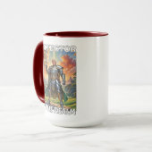 レルムの保護者 – トランプ大統領 マグカップ (正面左)