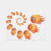 レロイズイリュージョンフリースブランケット フリースブランケット (正面(横))