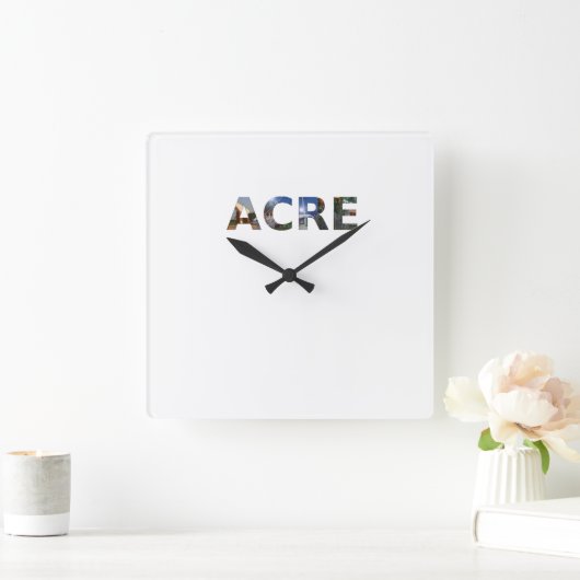 レロジオアカー スクエア壁時計 (ホーム)