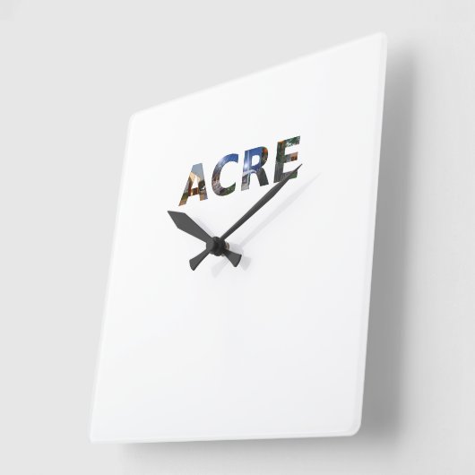 レロジオアカー スクエア壁時計 (傾斜)