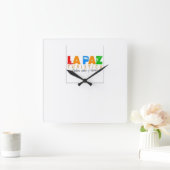 レロジャラパズエントレシエロイティエラ スクエア壁時計 (ホーム)