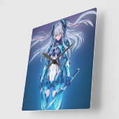 レロジ·デ·アニメ スクエア壁時計 (傾斜)