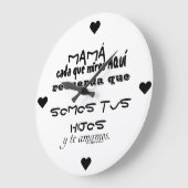 レロージデパレディデラマドレー ラージ壁時計 (傾斜)