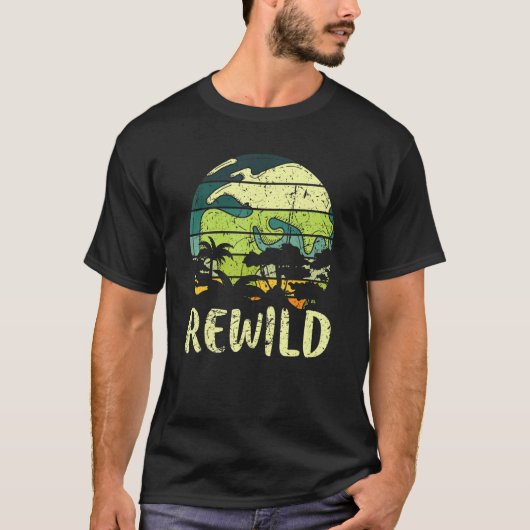 レワイルド救ワールド地球デー保全惑星Vi Tシャツ (正面)
