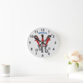 レンおもしろいチモンスターツールユーモア漫画 ラウンド壁時計 (ホーム)