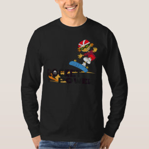 レンとスティムピー・オットーのスケートボードトリック Tシャツ