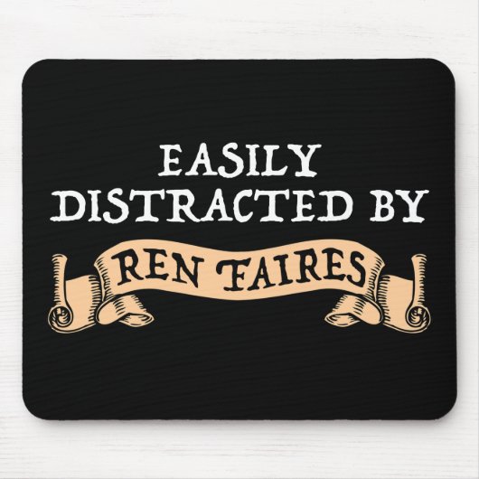 レンの妖精に簡単に気を取られる マウスパッド (正面)