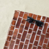 レンガおもしろい壁 ビーチタオル (インサイチュ)