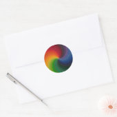 レンガで作られた色相環 ラウンドシール (封筒)