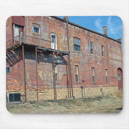 レンガと古絵を描い マウスパッド (正面)