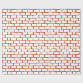 レンガのテクスチャ背景 ラッピングペーパー (フラット)