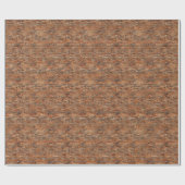 レンガのパターンのラッピング紙 ラッピングペーパー (フラット)