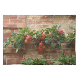 レンガのピンクのリンゴ/エスペリア ランチョンマット