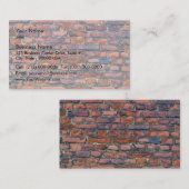 レンガの古い壁のテクスチャ 名刺 (正面/裏面)