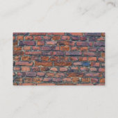 レンガの古い壁のテクスチャ 名刺 (裏面)