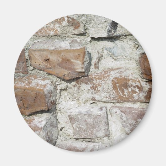 レンガの古い壁 マグネット (正面)