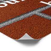 レンガの壁に向かって頭を叩くこと ポスター (角)