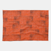 レンガの壁のように見えるテクスチャモザイク キッチンタオル (横)