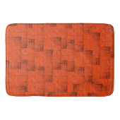 レンガの壁のように見えるテクスチャモザイク バスマット (正面)