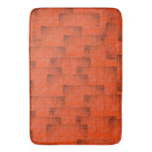 レンガの壁のように見えるテクスチャモザイク バスマット (正面縦)