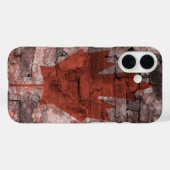 レンガの壁のカナダの旗 Case-Mate iPhoneケース (裏面 (横))