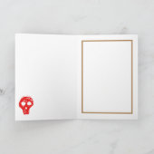 レンガの壁のカード、彫刻とチョーク書のカード カード (内部)