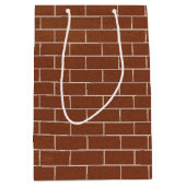 レンガの壁のデザイン ギフトバッグ (正面)