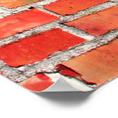 レンガの壁の背景またはテクスチャレブリック、デザイン、int ポスター (角)