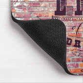 レンガの壁は常にあなたの夢の人生を生きる マウスパッド (コーナー)