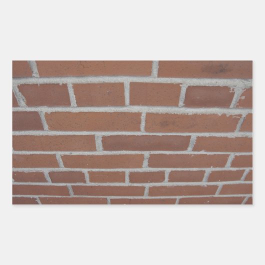 レンガの壁ステッカー 長方形シール (正面)