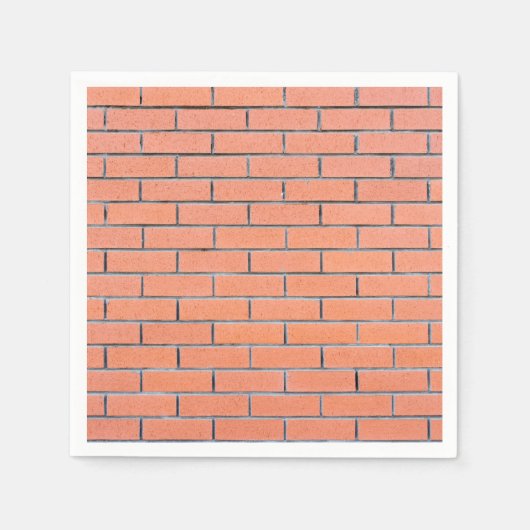 レンガの壁パターン スタンダードカクテルナプキン (正面)