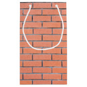 レンガの壁パターン スモールペーパーバッグ (裏面)