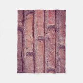 レンガの壁パターン フリースブランケット (正面)