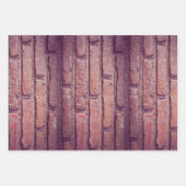 レンガの壁パターン ラッピングペーパーシート (正面)