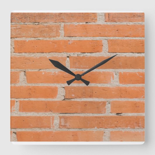レンガの壁時計 スクエア壁時計 (正面)
