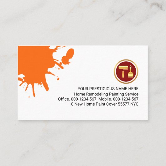 レンガの壁絵を描は絵を描の 名刺 (裏面)