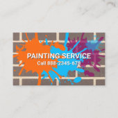 レンガの壁絵を描は絵を描の 名刺 (正面)