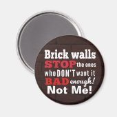 レンガの壁障害。裁決 マグネット (正面/裏面)