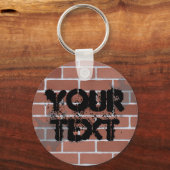 レンガの壁、テキスト キーホルダー (正面)